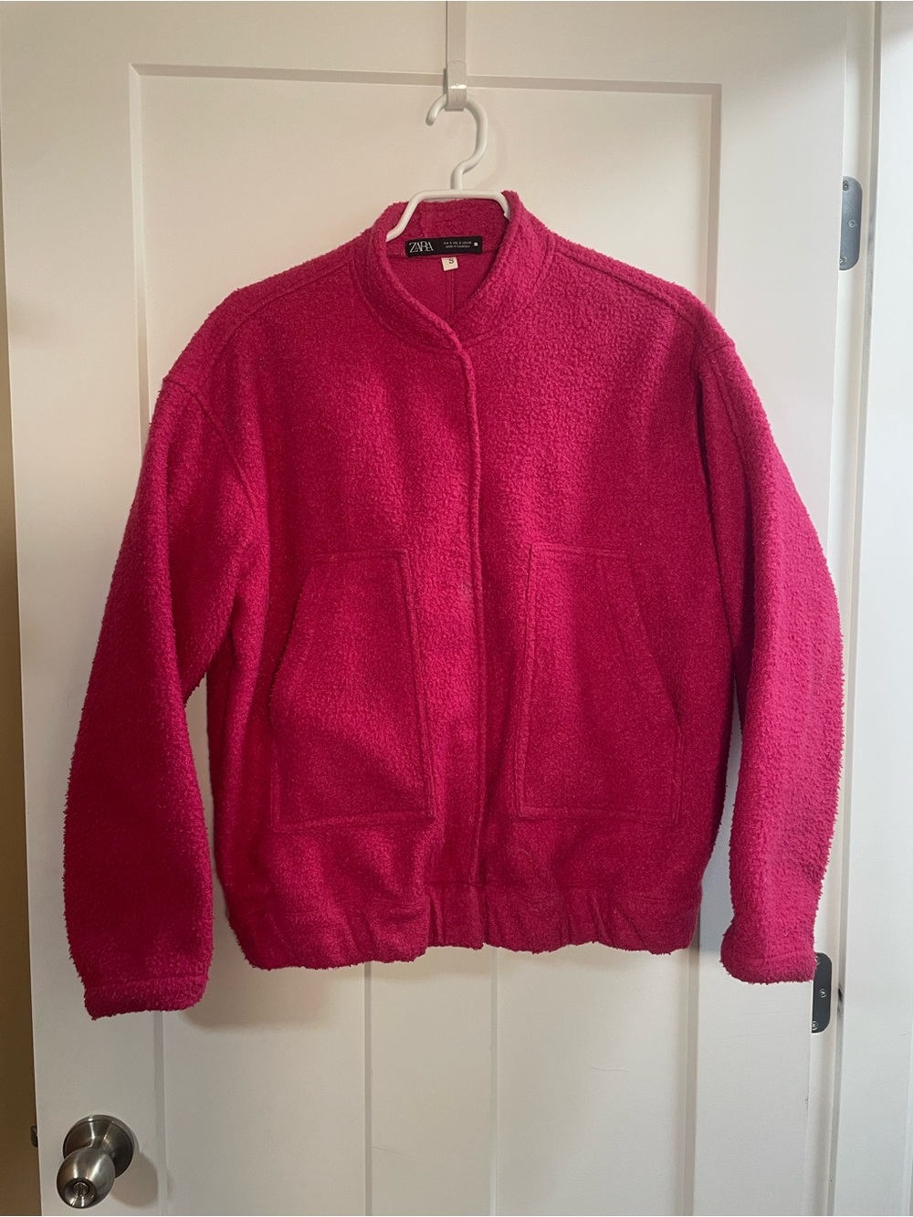 Zara Fuchsia Teddy Jacket